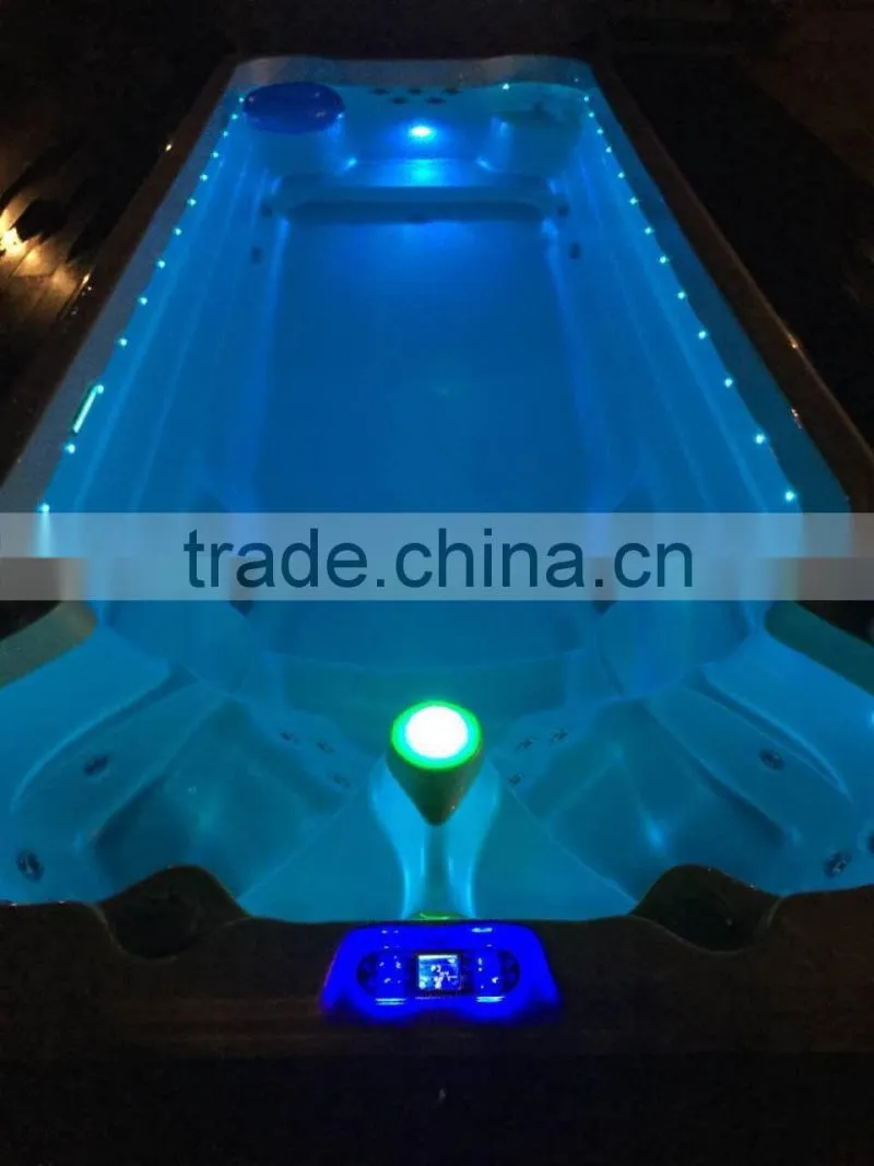 1.6m Depth Deluxe Freestanding Us Aristech Acrylic swim spa pool 6 m