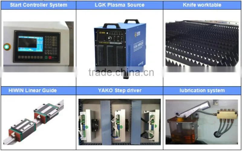 Gantry CNC Cutting Machine gantry 3000*8000mm stainless steel plate cnc plasma oxyfuel cutting machine price
