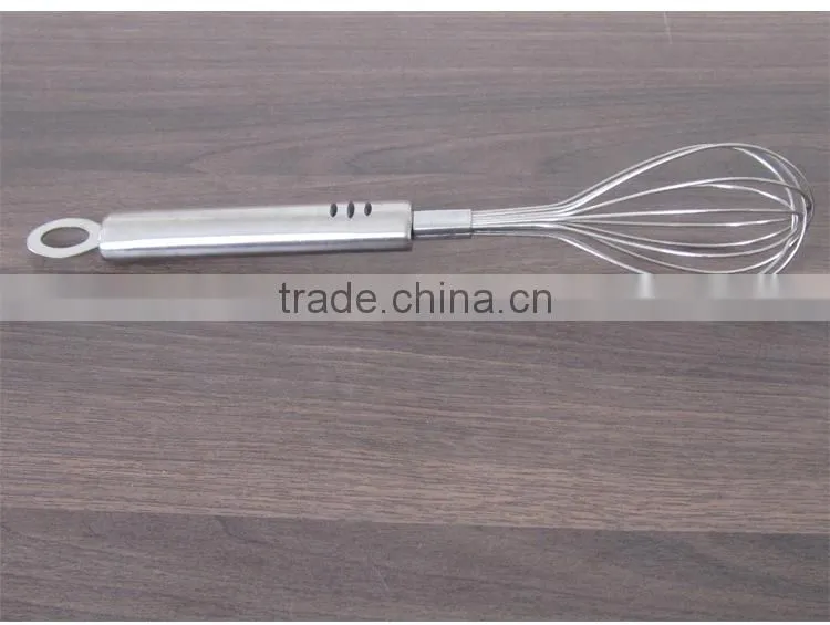 Manual stainless steel mixer beat eggs household blender bold stainless steel round bar handle Small Medium Large Whisk D07