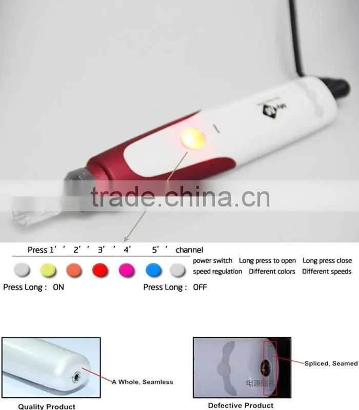 factory wholesale micro needle derma pen/electric derma pen beauty device used as anti-aging pen