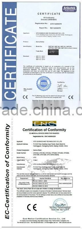 Micro Needle Derma Roller Medical Grade Needle Dermaroller