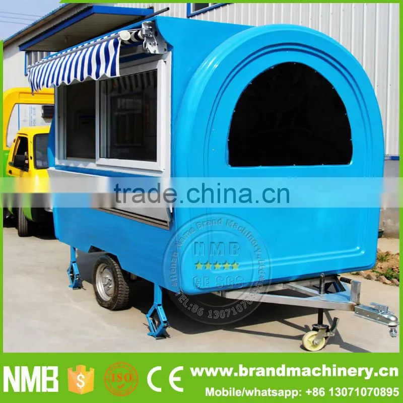 cheap China towing cart, mobile crepe carts, curtain side trailer