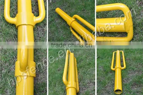 China Supplier electric fence Heavy duty metal construction star picket thumper for fence post