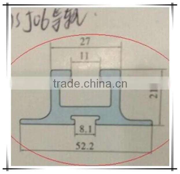 OEM competitive price elevator parts Guide rail with wearing strip
