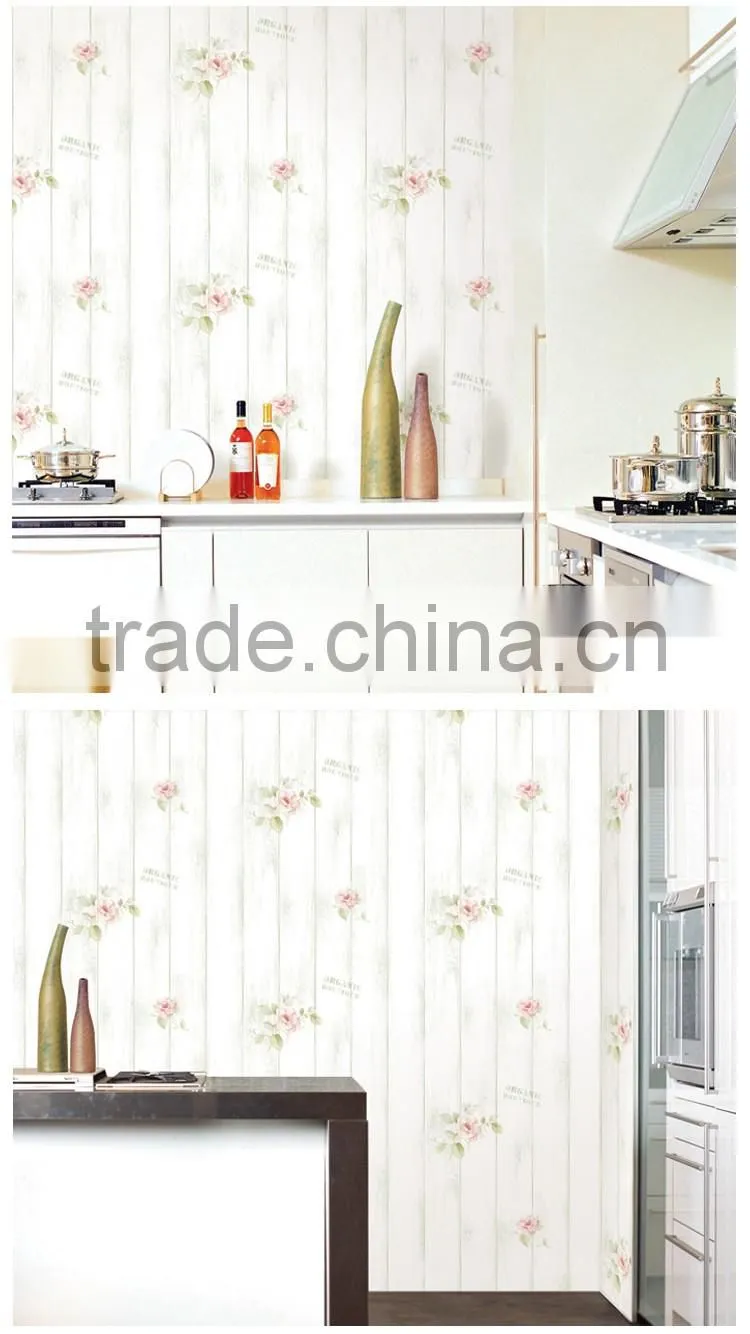 China Beauty flower bedroom wallpaper for decoration