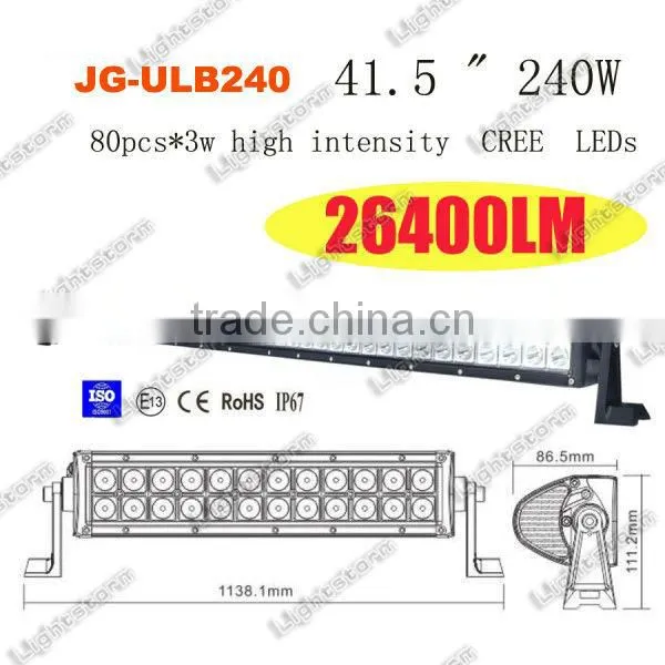 240W 42inch 14400 Lumens OFFROAD LED Driving Work Light Bar for 10V-30V Car Truck