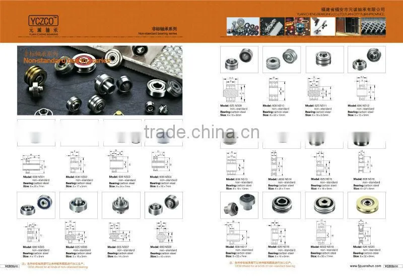 High quality wholesale 6*12*3 mm flange ball bearing