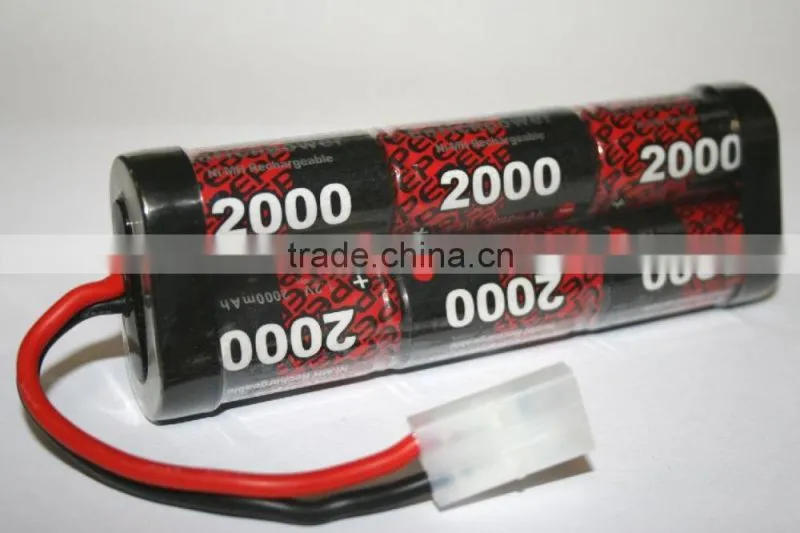 Airsoft gun battery 7.2V 5000mAh 10C rc nimh battery