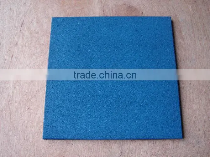 safety colored rubber floor tile 40mm thick in garden supplies