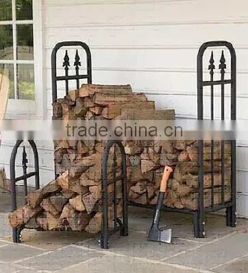 metal firewood rack