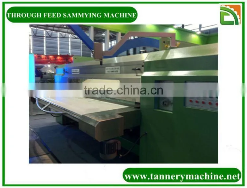 Italy quality 3200mm cow leather double blade or double felt sammying and setting out machine