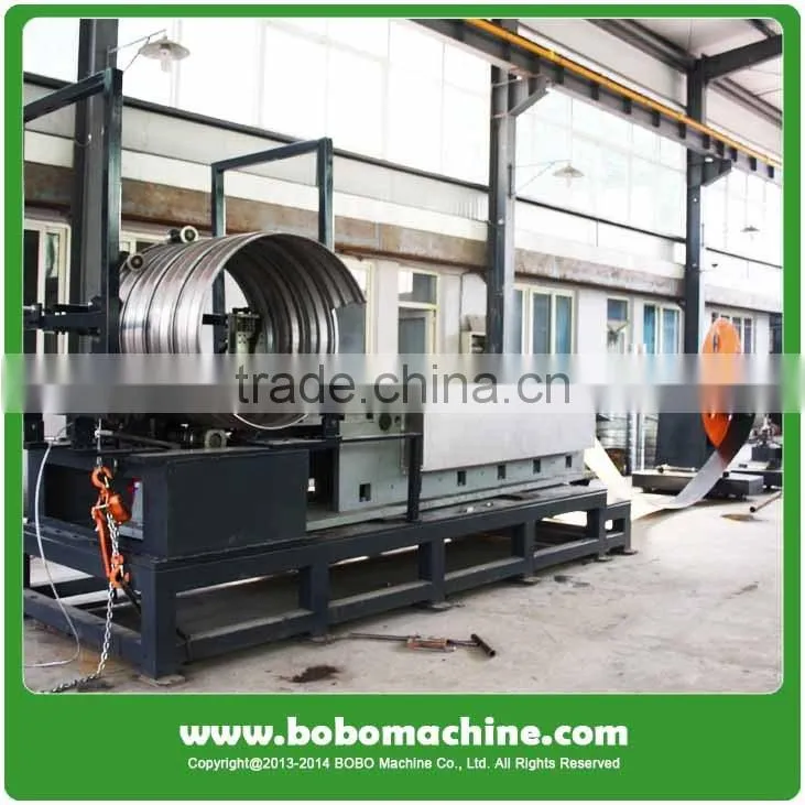 Spiral corrugated culvert pipe forming machine