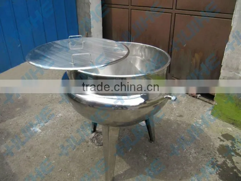 steam heating milk jacketed cooking pot/kettle/vessel