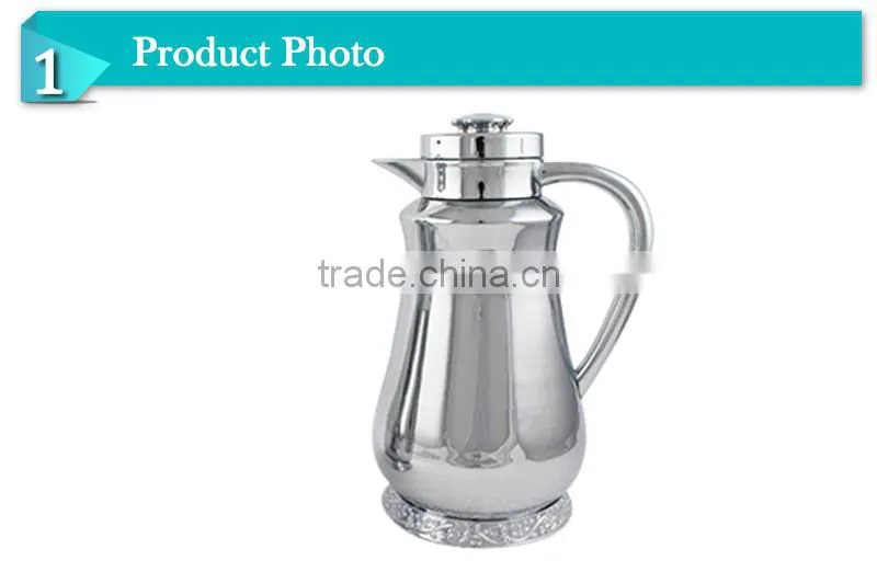 Practical decorative silver glass inner milk jug (JGDA)