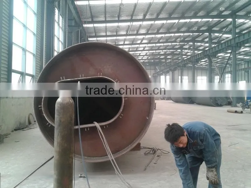2012 good performacne rubber waste recycling to oil pyrolysis machine