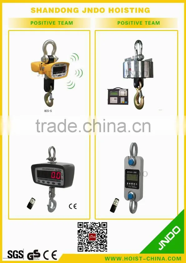 Steel Shell Type smart Electronic Crane scale with 360 rotating hook