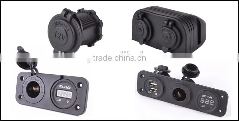 Motorcycle Car Cigarette Lighter Socket Power Plug