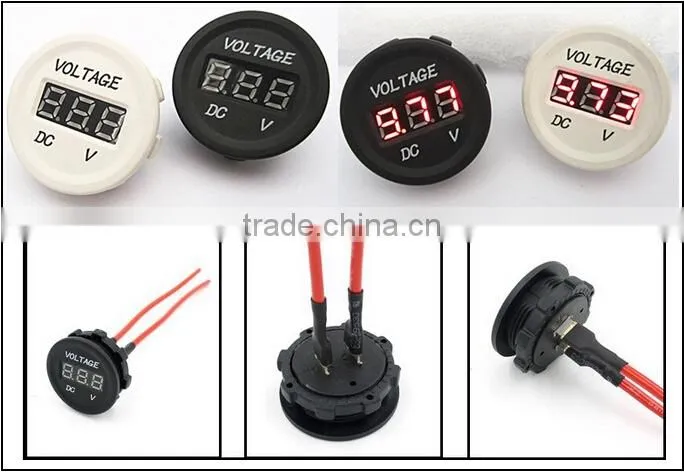 Digital Only Display Type Digital Voltmeter for Auto Car