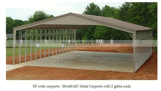 ISO certified steel structure garages high quality