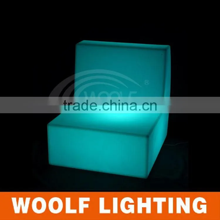 Waterproof LED Illuminated Outdoor Garden Sofa Set