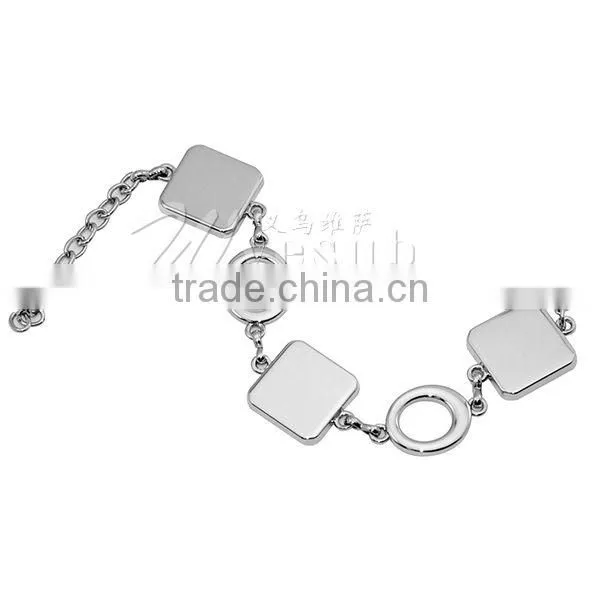 Fashion high quality Metal bracelet for sublimation printing