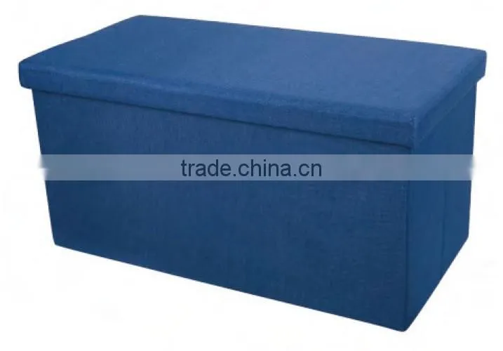 Hot Selling Multifunctional Linen Fabric Ottomans