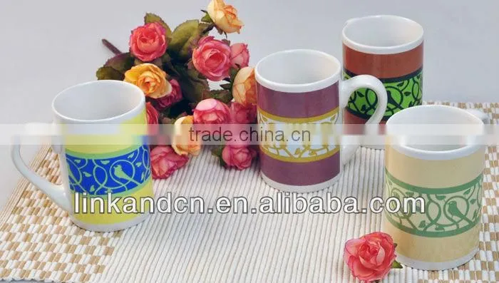 wonderful and hot sale ceramic coffee cup with different decal