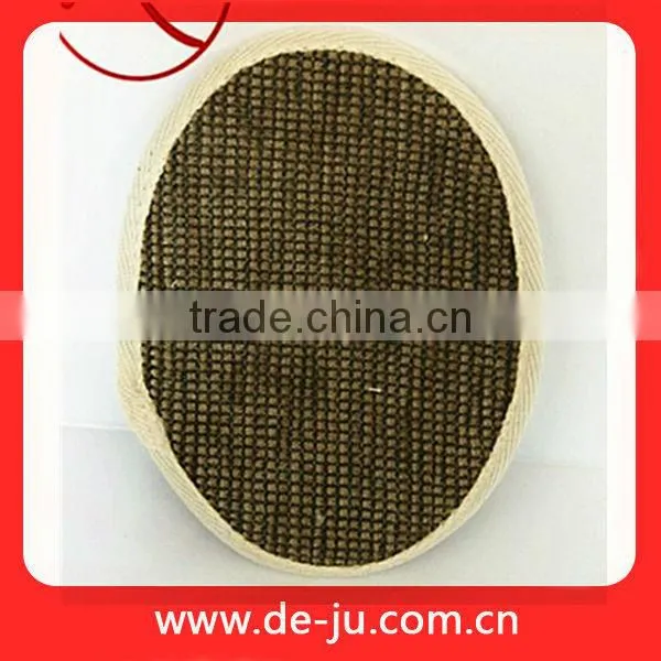 Dark Brown Oval Shape Natural Sisal Exfoliating Body Scrub