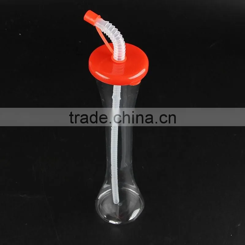 Fashionable First Rate High Quality food grade Plastic Beach Cup With Straw