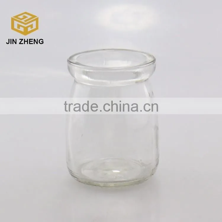 Factory wholesale Empty 100ml glass pudding yogurt bottle