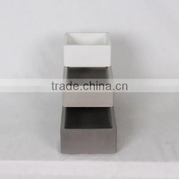 Hot new product home decor unique cosmetic container and china supplier concrete eco friendly cosmetic containers