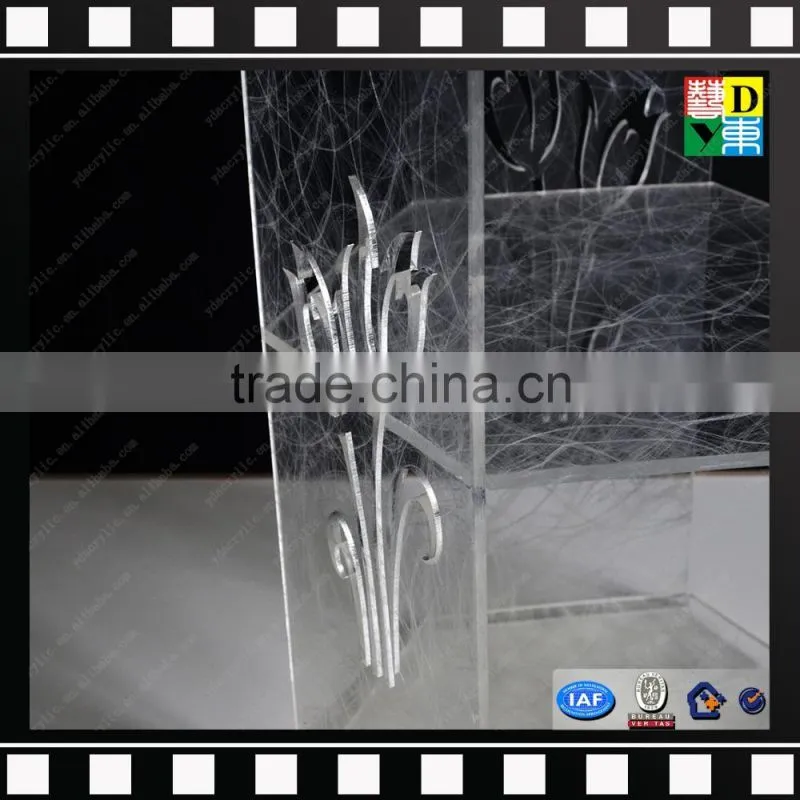 Modern design acrylic bed side lamp table PMMA narrow side table from china manufacturer