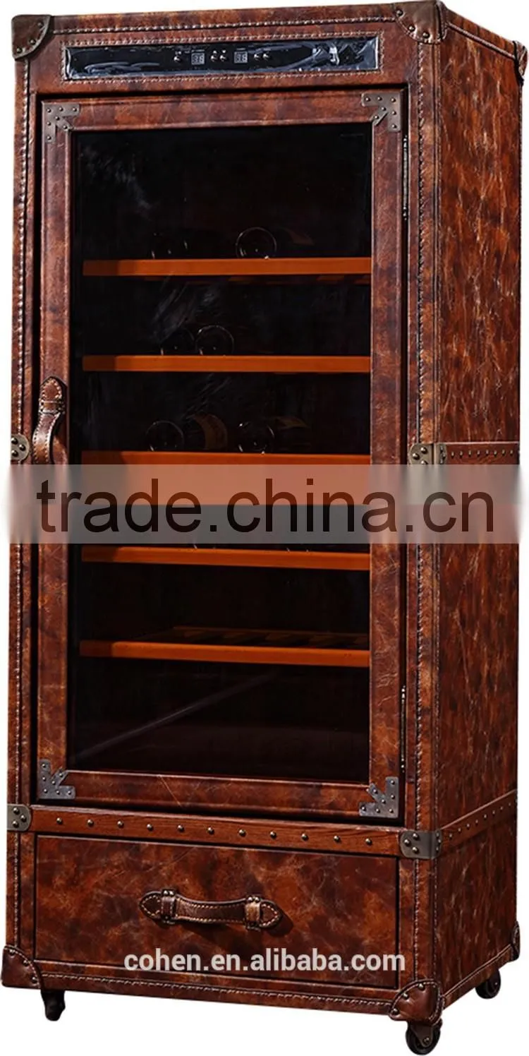 2016 Factory direct sale customized antique home furniture wine refrigerator for livingroom/bar decor for hot selling