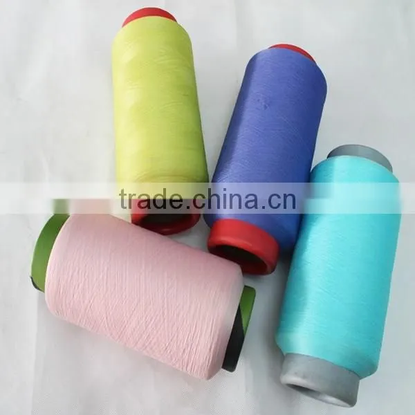 High-end Dyed Nylon Covered Spandex Yarn 1870 in various colors