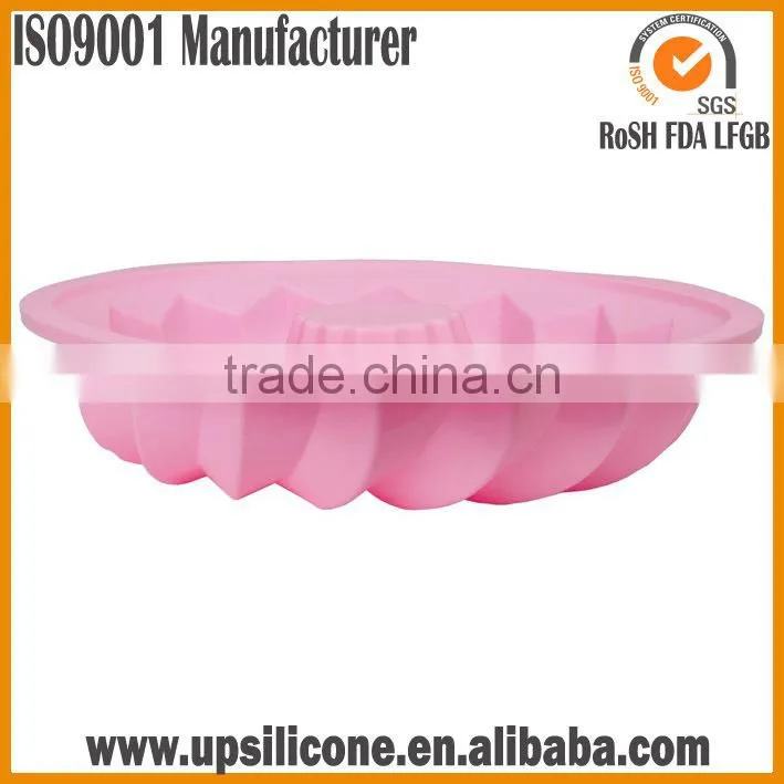 BPA Free Food Grade Silicone Fluted Mold Bunt Pan- silicone cake mould toast microwave oven bakeware Mold Bundt Cake Pan Bread