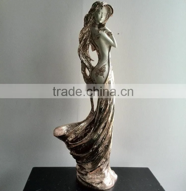 Polyresin gril sculpture