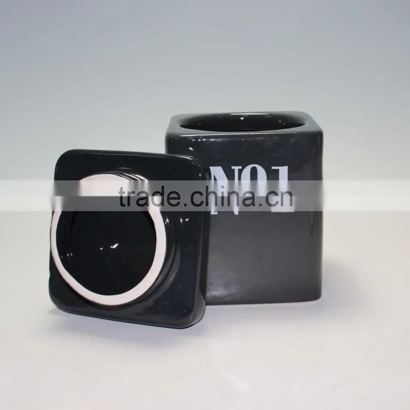 Square Ceramic Jar