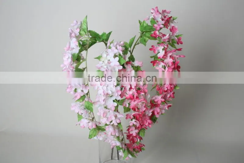 Cheap Fabric wisteria artificial decorative wisteria flowers for wholesale