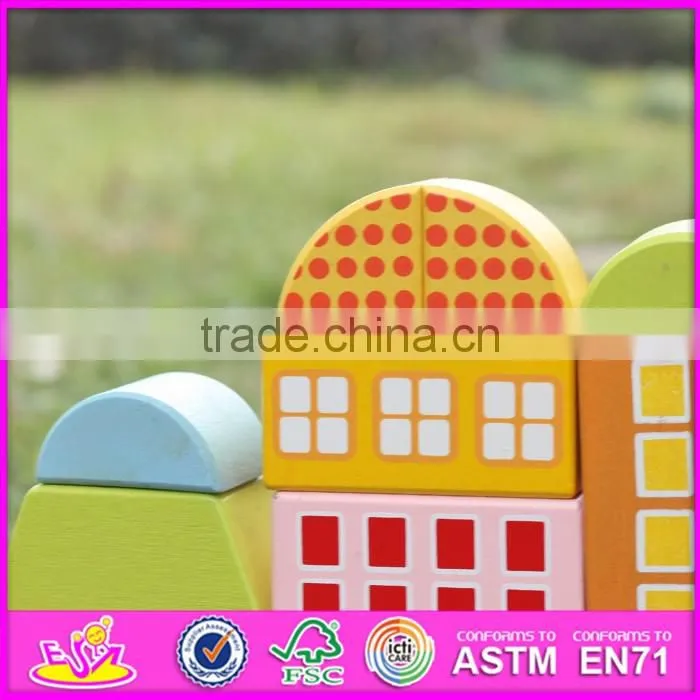 2017 new design 22 pieces educational toys wooden children building blocks W13A123