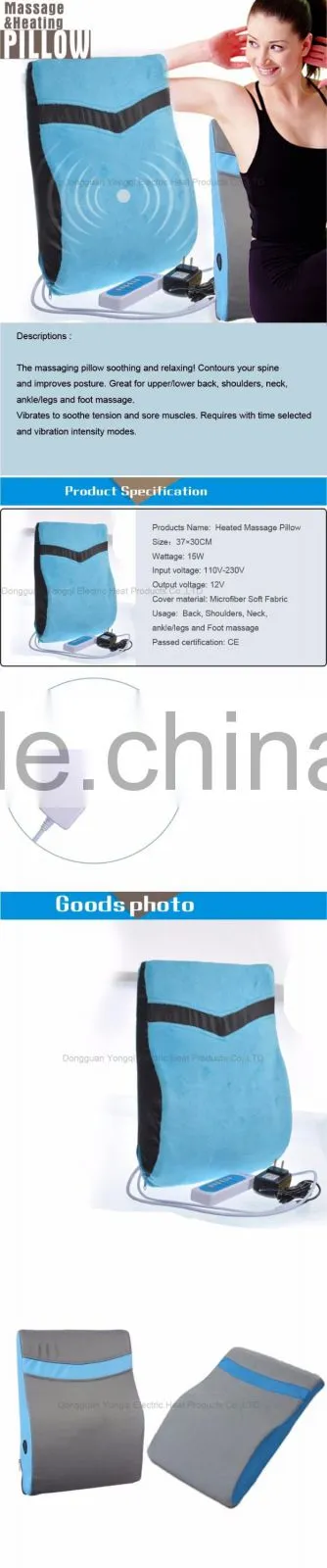 Heat and massage sofa cushion, 6 Vibrating Massage Modes and 5 Speeds