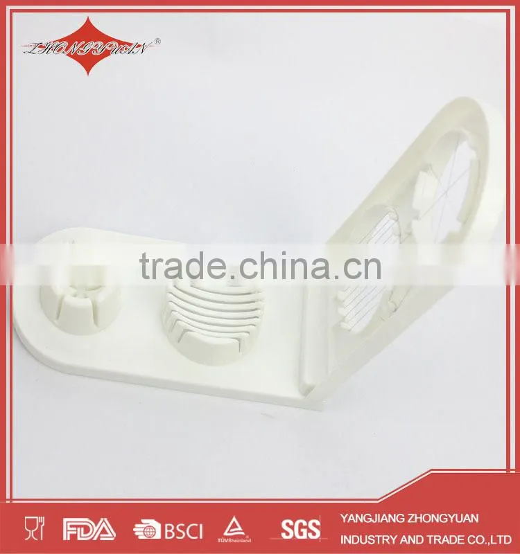 multi-functional double head plastic egg slicer