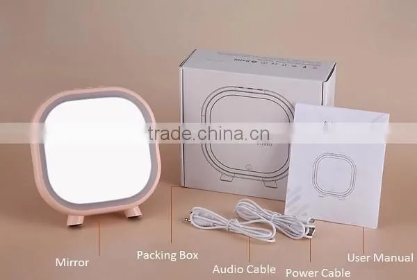 Lighted Makeup Vanity Mirror with Bluetooth Audio Speaker