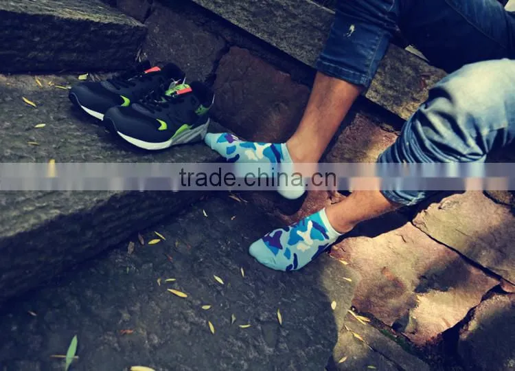Top Sale Men's Boat Socks Camouflage Socks Customized Fashion Socks