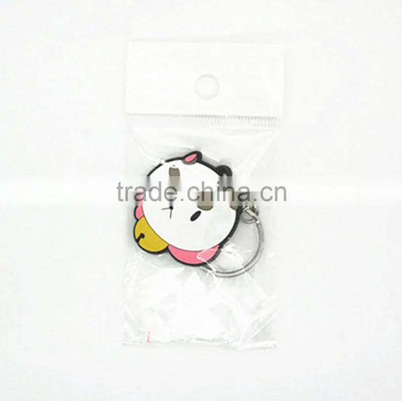 2016 Factory price custom rubber pvc keychain in China