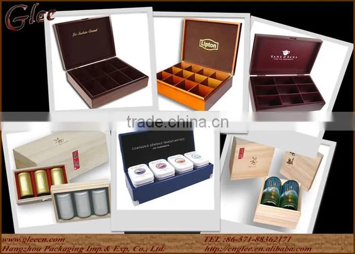 Natural Wood MDF Fancy Tea Chest