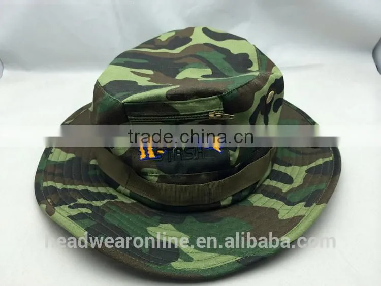 Customized Good Quality Fisherman Camo Bucket Hat