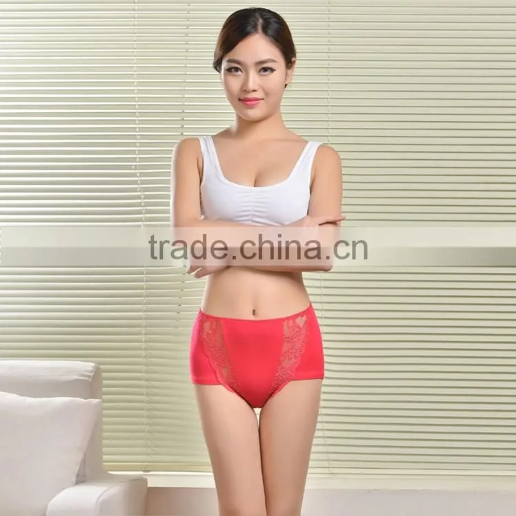 Wholesale embroidery lingerie mature women plus size panties underwear