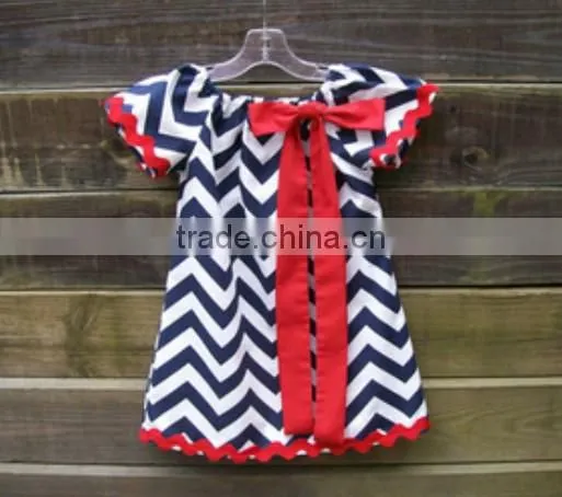China Supplier baby girl remake Easter dress kids birthday party dresses infant girl chevron remake frock design