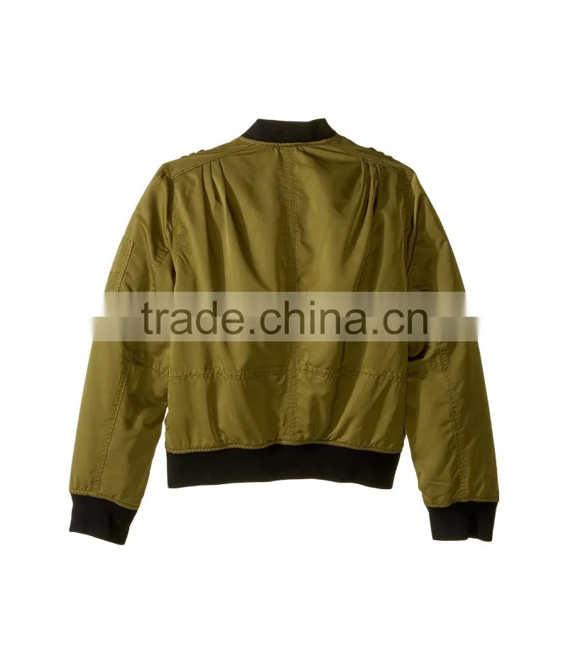 2017 Fashion style custom logo baby kids boys winter Quilted bomber jacket wholesale in China