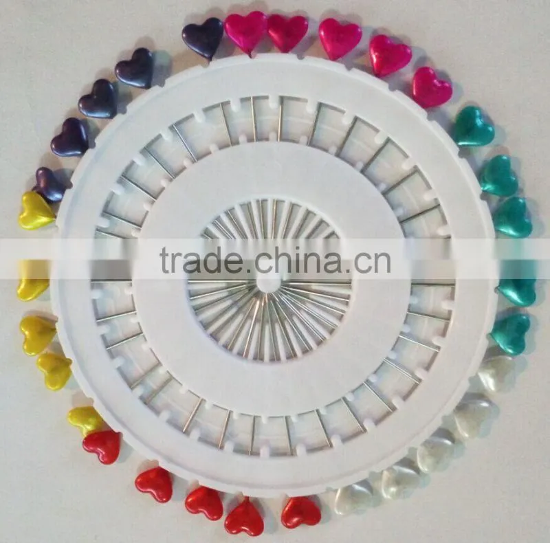 Dressmaking Sewing Straight Pins Round Head Color Pearl Corsage
